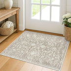KILOCOCO Small Area Rug 2x3 Entryway Rugs Printed Vintage Floral Washable Rug by Kilococo