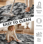 5x7 Ft Large Shag Rugs for Bedroom Living Room Decor for Men Boys, Tie Dyed - Image 7