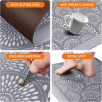 Mattitude 4/5 Inch Kitchen Mat, 17.3x59in Heavy Duty Ergonomic Comfort Foam - Image 4