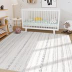 Nakagishi Area Rug Living Room Rugs: 5x7 Washable Boho Large Neutral Farmhouse - Image 8