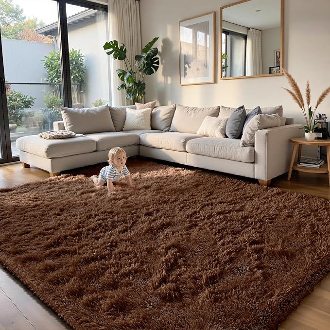 yongyangjuxin Fluffy Rug Shag Area Rug, Large Shag Area Rugs - Image 3