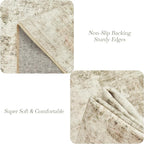 Soalmost 10x14 Area Rugs for Living Room, Non Slip Machine Washable Vintage - Image 6