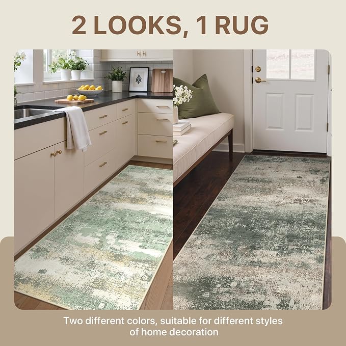 BEIMO Reversible 2'6"x6' Runner Rugs - Image 2