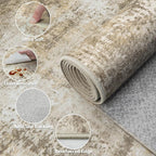 9x12 Area Rugs Living Room Rugs: Large Washable Rug - Image 6