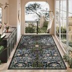 AMTOVO 6x9 Washable Area Rugs for Living Room, Non-Slip Large Soft Boho Floral - Image 2