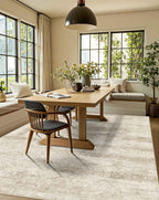Latte&Fog 8x10 Area Rugs for Living Room, Large Vintage Beige Washable Rug - Image 3
