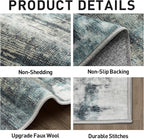 5x7 Area Rugs Washable Rug: Modern Abstract Living Room Rug Soft Anti-Skid Thin - Image 5