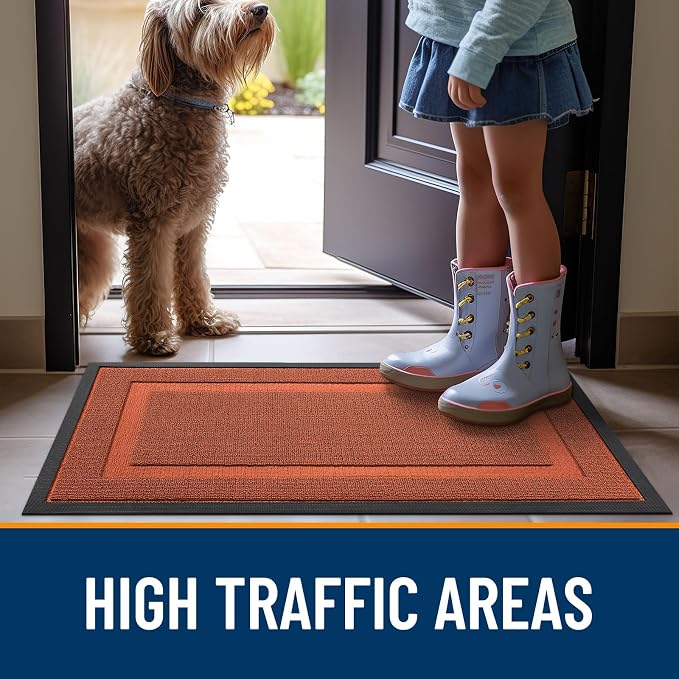 OLANLY Front Door Mat Indoor Outdoor Entrance, Waterproof All-Season, - Image 6