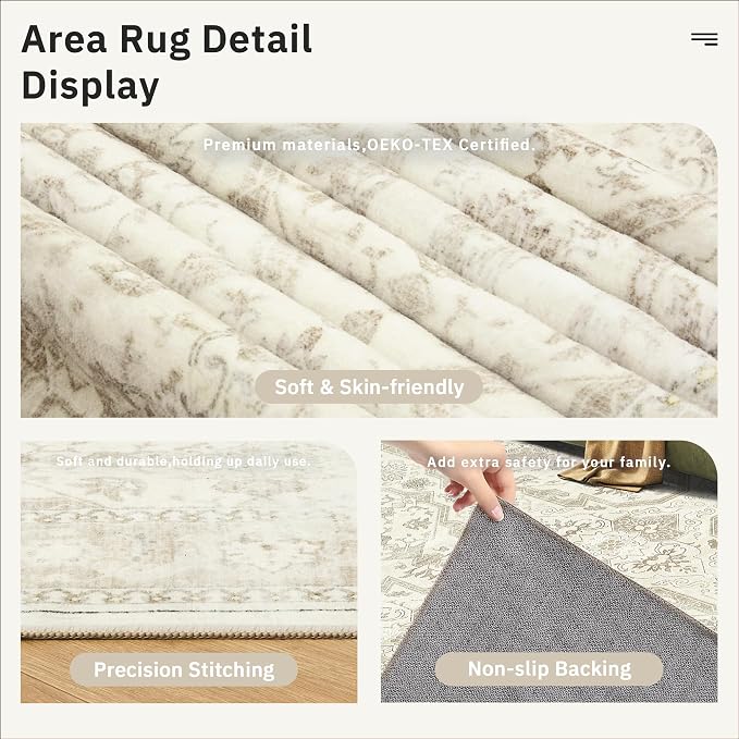 Soalmost 3x5 Rug, Small Area Rug - Image 6