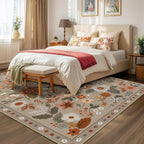 RELEANY Floral 6x9 Area Rugs Washable Print Boho Cute Carpet Non Slip Flower - Image 6