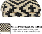 SAND MINE Reversible Mats, Plastic Straw Rug, Modern Area Rug, Large Floor Mat - Image 3