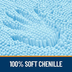 OLANLY Bathroom Rugs 36x24, Extra Soft Absorbent Chenille Bath Rugs, Rubber - Image 3