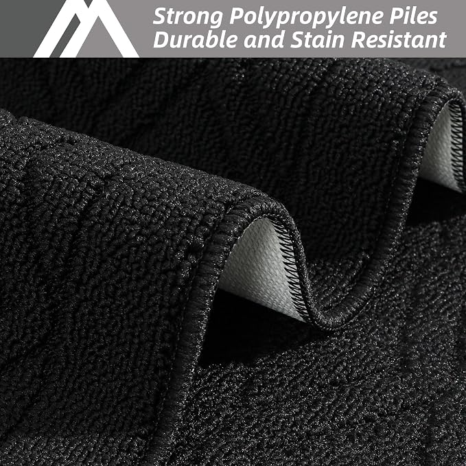 COSY HOMEER 60x24Inch/35X24Inch Kitchen Rugs Sets Non-Slip Washable Kitchen Mats - Image 3
