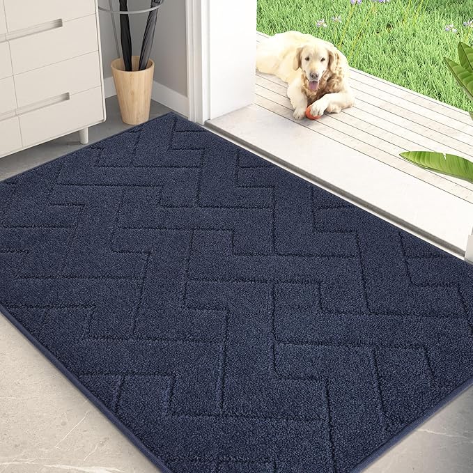 PURRUGS Dirt Trapping Door Mat 32" x 47", Non-Slip Machine Washable Entry Rug by PURRUGS