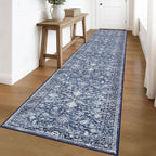 KILOCOCO Runner for Hallway 3x16 Runner Rug Printed Vintage Floral Washable Rug - Image 4