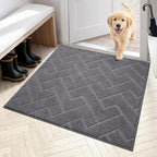 PURRUGS Dirt Trapping Door Mat 36" x 36", Non-Slip Machine Washable Entry Rug by PURRUGS