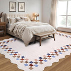GarveeHome Area Rug 6x9 Large Living Room Modern Border Throw Rug - Image 2
