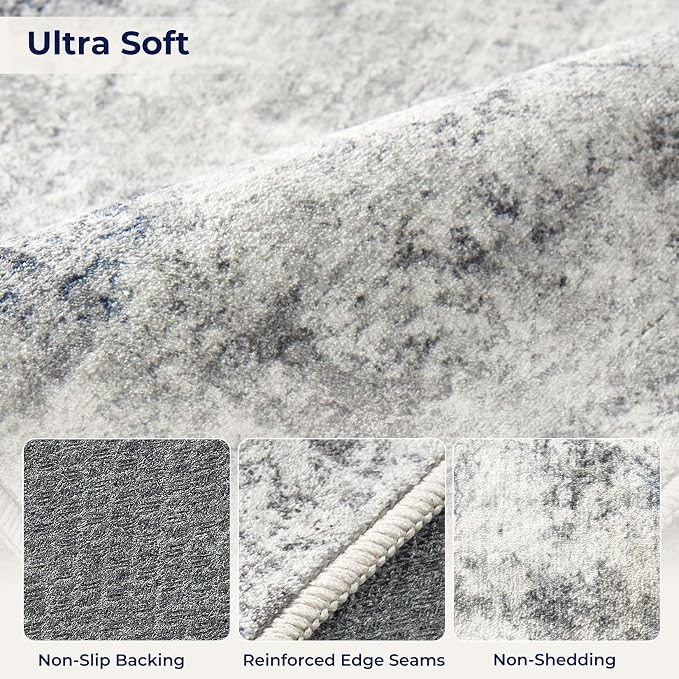 DMOYEST 9x12 Area Rug for Living Room, Washable & Non Slip Large Indoor Carpet - Image 10