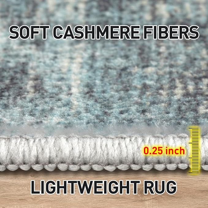 5x7 Area Rugs Washable Rug: Modern Abstract Living Room Rug Soft Anti-Skid Thin - Image 6