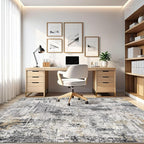 10x12 Area Rug Living Room: Washable Large Abstract Soft Stain Resistant Indoor - Image 8