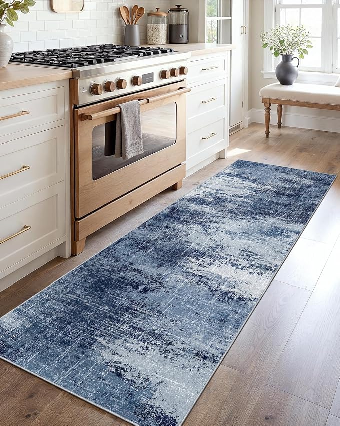Runner Rugs for Hallway 2x6, Modern Abstract Machine Washable Runners for - Image 2