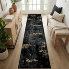 RELEANY Washable Area Rugs 2'6"x10 Non-Slip Modern Abstract Soft - Image 7