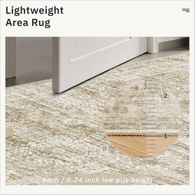 Runner Rug 2'6" x 10' Washable Non-Slip Runner Rugs - Image 7