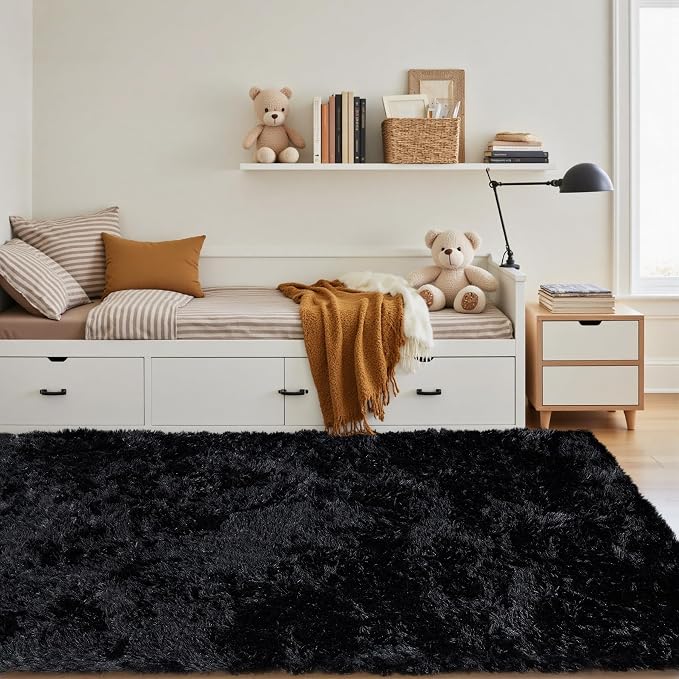 4x6 Area Rug for Living Room: Ultra Soft Fluffy Rug Modern Large Thicked Shag - Image 2