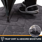PURRUGS Dirt Trapping Door Mat 36" x 36", Non-Slip Machine Washable Entry Rug - Image 5