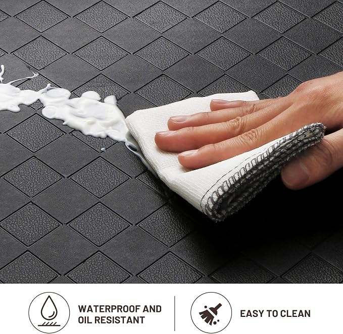 HappyTrends Kitchen Mat Cushioned Anti-Fatigue Floor Mat, Thick Waterproof - Image 5