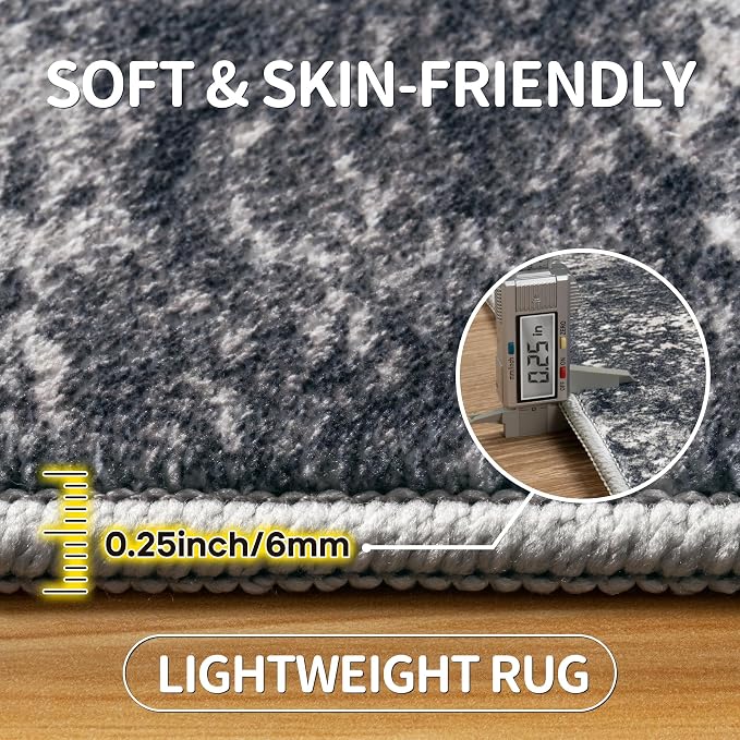 8x10 Area Rugs for Living Room Rug Washable: Modern Large Rug for Dining Room - Image 6