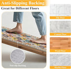 HEBE Washable Hallway Runner Rug 2'x 5' Non Slip Kitchen Rugs Runner, Low Pile - Image 3