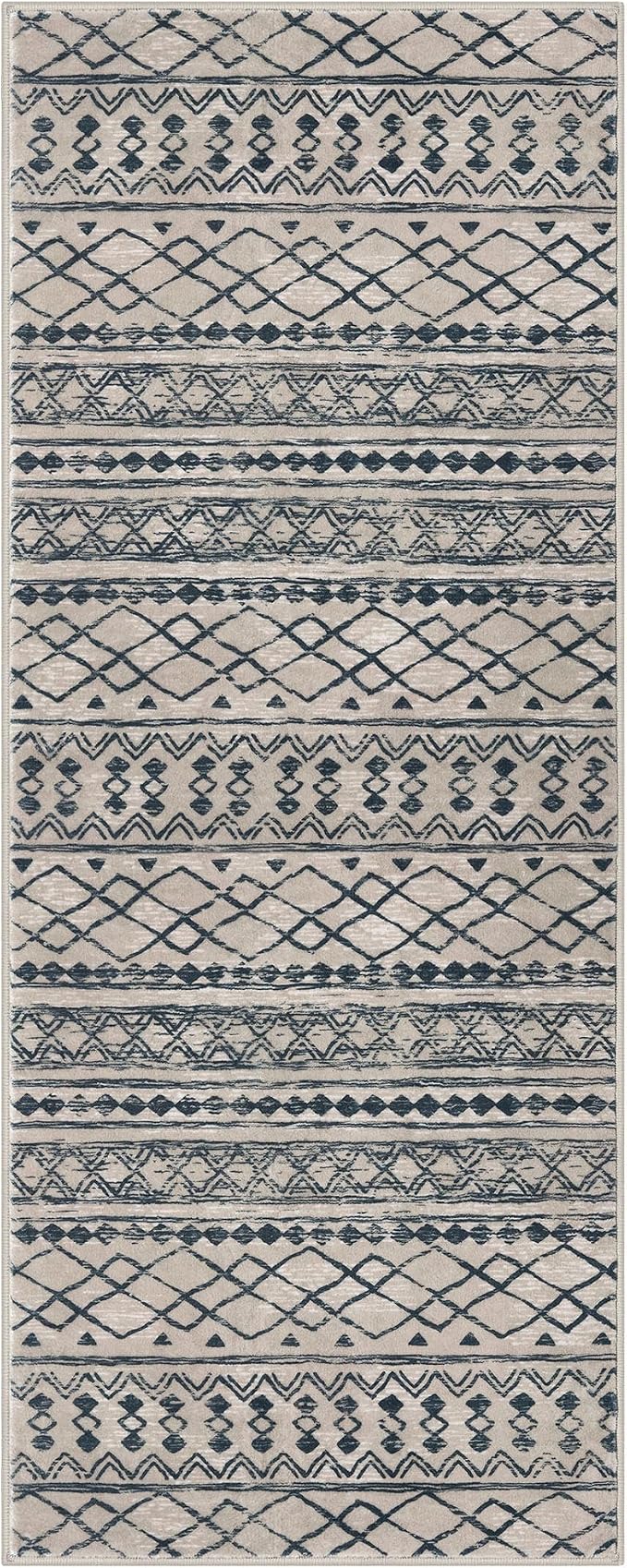KUTA Moroccan Washable Hallway Runner Rug, 2x6 Non-Slip Vintage Light Brown - Image 8