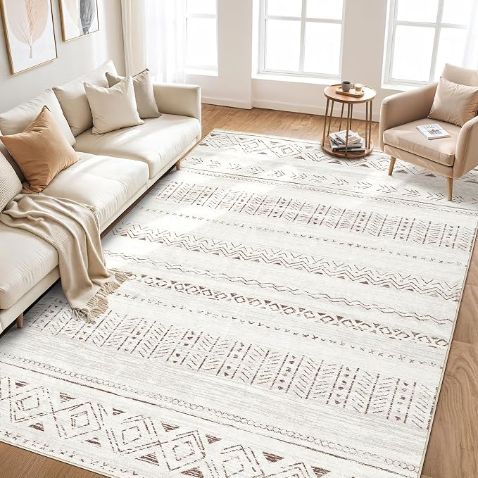 cotiled 9x12 Area Rugs Living Room Rug: Washable Boho Rugs - Image 7