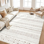 cotiled 9x12 Area Rugs Living Room Rug: Washable Boho Rugs - Image 7