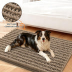Smiry Dog Door Mat for Muddy Paws 59x24, Absorbent Dirt Trapper, Non-Slip - Image 2