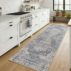 Rugxara 2x6 Runner Rug, Washable Kitchen Rugs, Non Slip Low Pile Area Rug Carpet - Image 2