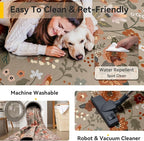 RELEANY Floral 6x9 Area Rugs Washable Print Boho Cute Carpet Non Slip Flower - Image 5
