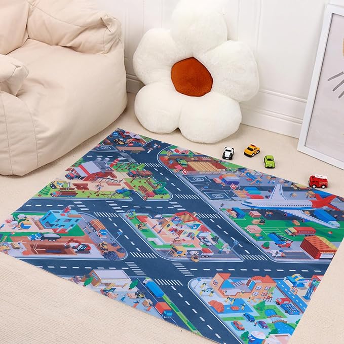Kids Carpet Playmat Rug, Car Mat - Image 2
