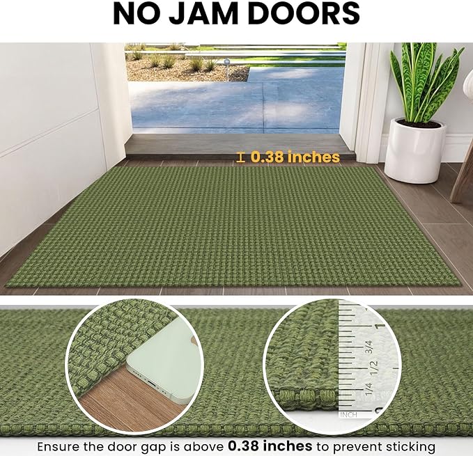 IOHOUZE Washable Exrea Long Hallway Runner Rug 3x16 Non Slip Rubber Backed - Image 3