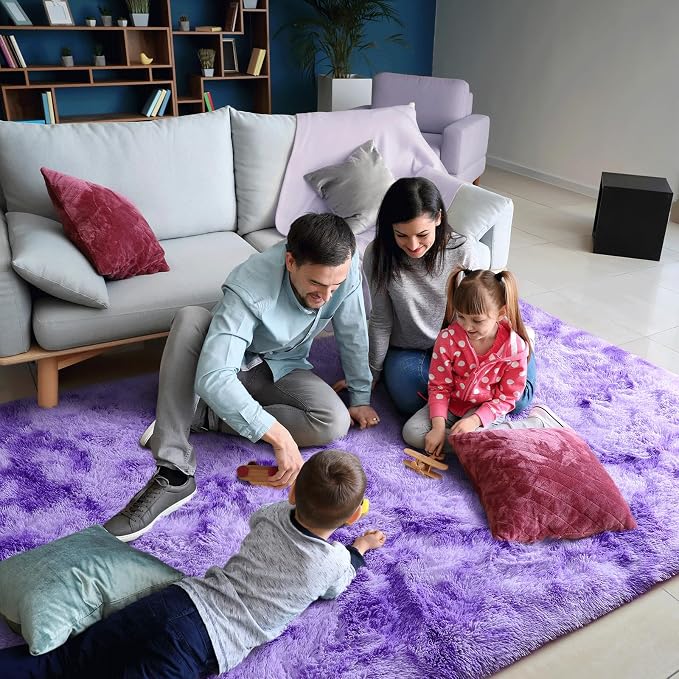 AROGAN Soft Rainbow Area Rugs for Girls Room 2x6 Feet, Fluffy Girls Bedroom Rugs - Image 6