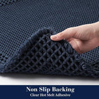 RESARE Waffle Bath Mat for Bathroom, Super Absorbent Bathroom Rugs Non Slip - Image 4