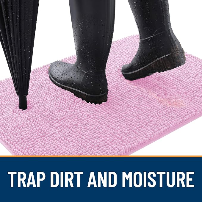 OLANLY Dog Door Mat for Muddy Paws 40x24, Absorbs Moisture and Dirt, Absorbent - Image 2