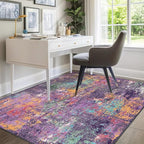 RELEANY Washable Area Rugs 9'x12' Non-Slip Modern Abstract Soft - Image 8