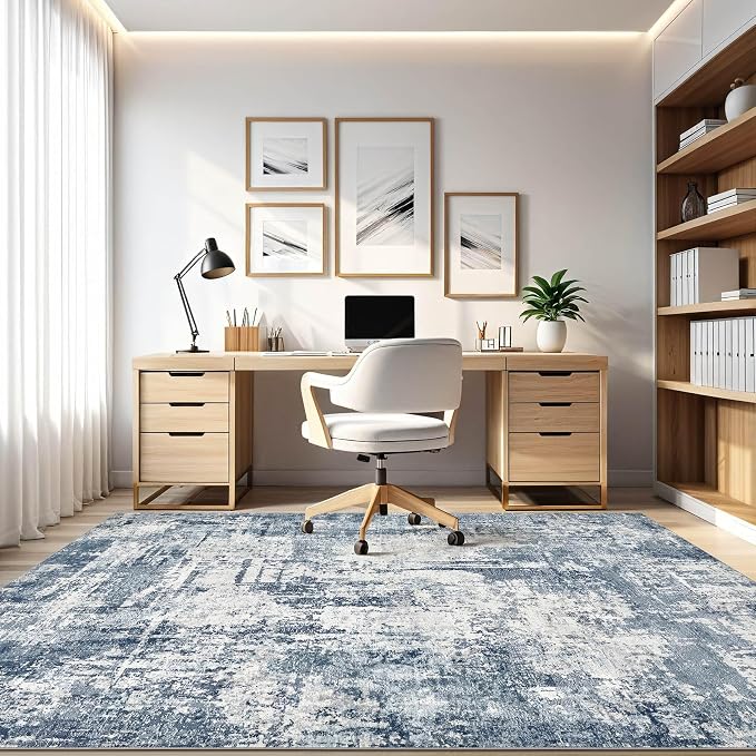 9x12 Area Rug Living Room: Washable Large Abstract Soft Rugs Stain Resistant - Image 8