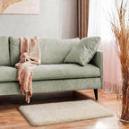 Ophanie Small Rug Washable Non Slip Throw Bedside Area Rugs, Fluffy Soft Beige - Image 5