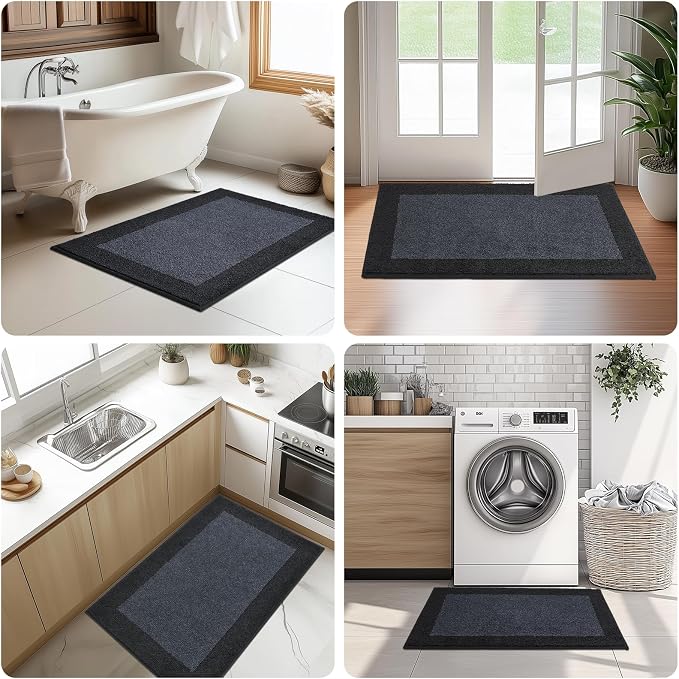 Machine Washable Kitchen Rug 32" x 48", Non Slip Indoor Door Rug, Absorbent - Image 5