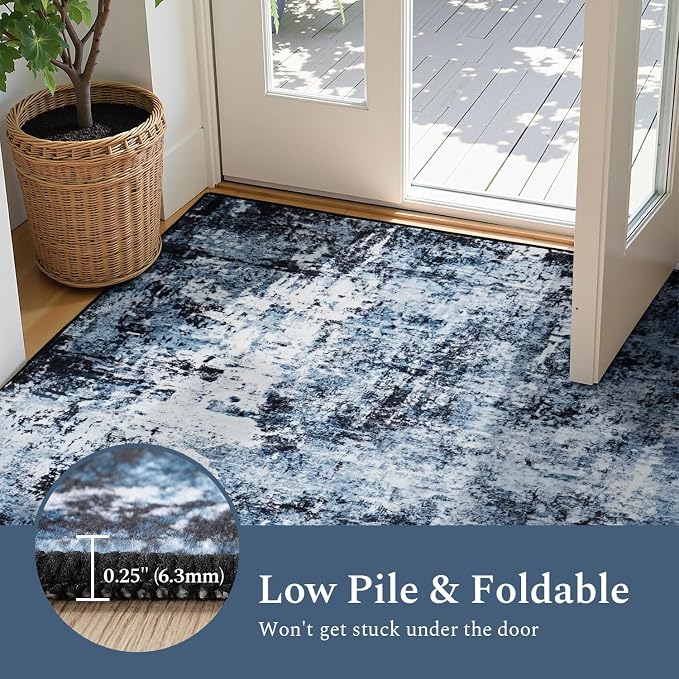 Rugflix 2x5 Runner Rug for Entryway, Kitchen Rugs Soft Non-Slip Washable - Image 6