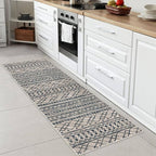 KUTA Moroccan Washable Hallway Runner Rug, 2x6 Non-Slip Vintage Light Brown - Image 2