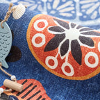 jinchan 4ft Coastal Round Rug Kids Washable Fun Rug Colorful Ocean Fish Small - Image 3